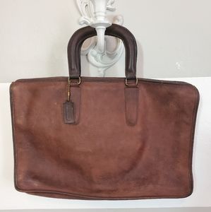 Vintage Coach cowhide briefcase